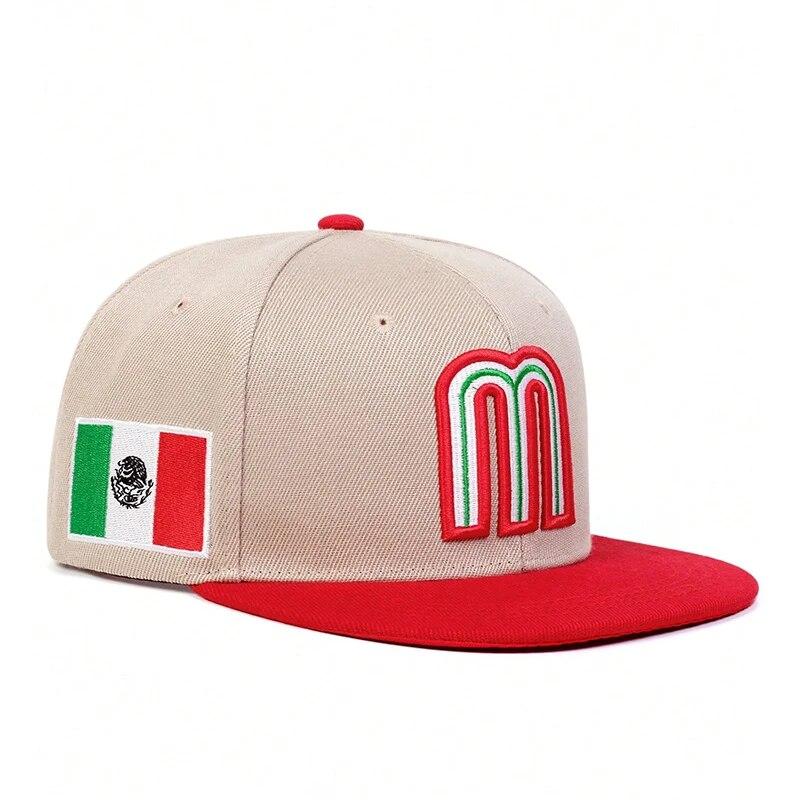 Unisex Simple Letter M Embroidery Hip-Hop Hats Outdoor Adjustable Casual Baseball Caps Sunscreen Hat