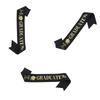 Black Color Graduation Stole Happy Graduation Party Sash Comfortable Graduation Sash for Teens College Photography Use