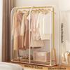 Garment Coat Dust Moisture Proof Protection Transparent Square Full Cover for Floor-standing Drying Rack for Clothes