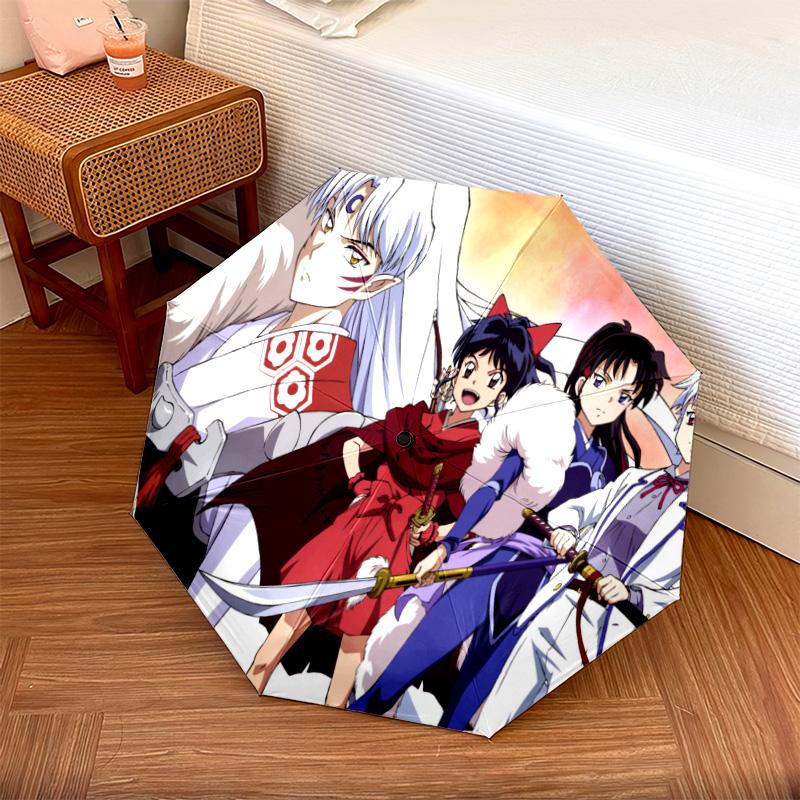 Inuyasha Automatic Umbrella - Suitable Travel Outdoor Portable Umbrella Birthday Gift Daily Essentials