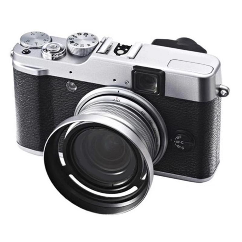 Metal Lens Hood Lens Shade with Filter Adapters Rings for X10 X20 X30 DSLR Cameras Photographers