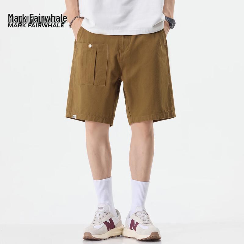 Mark Fairwhale Men's Loose Fit Cotton Casual Shorts