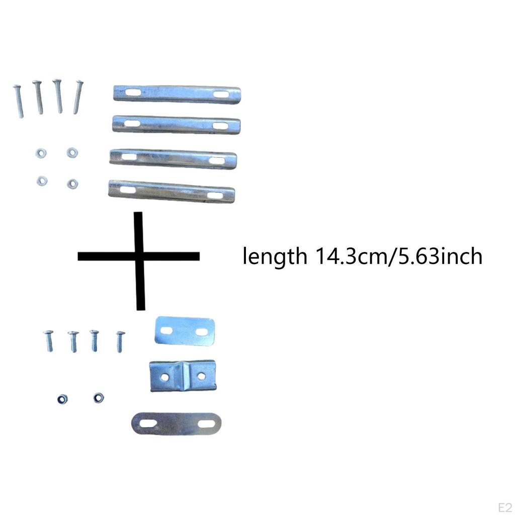 Basket Mounting Kit with Screws and Nuts Front Rear Rack Professional Sturdy for