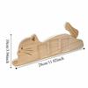 Rotatable Tail Cat Shape Photo Frame Adjustable Angle Kitten Wooden Photo Holder  Memorial Gift