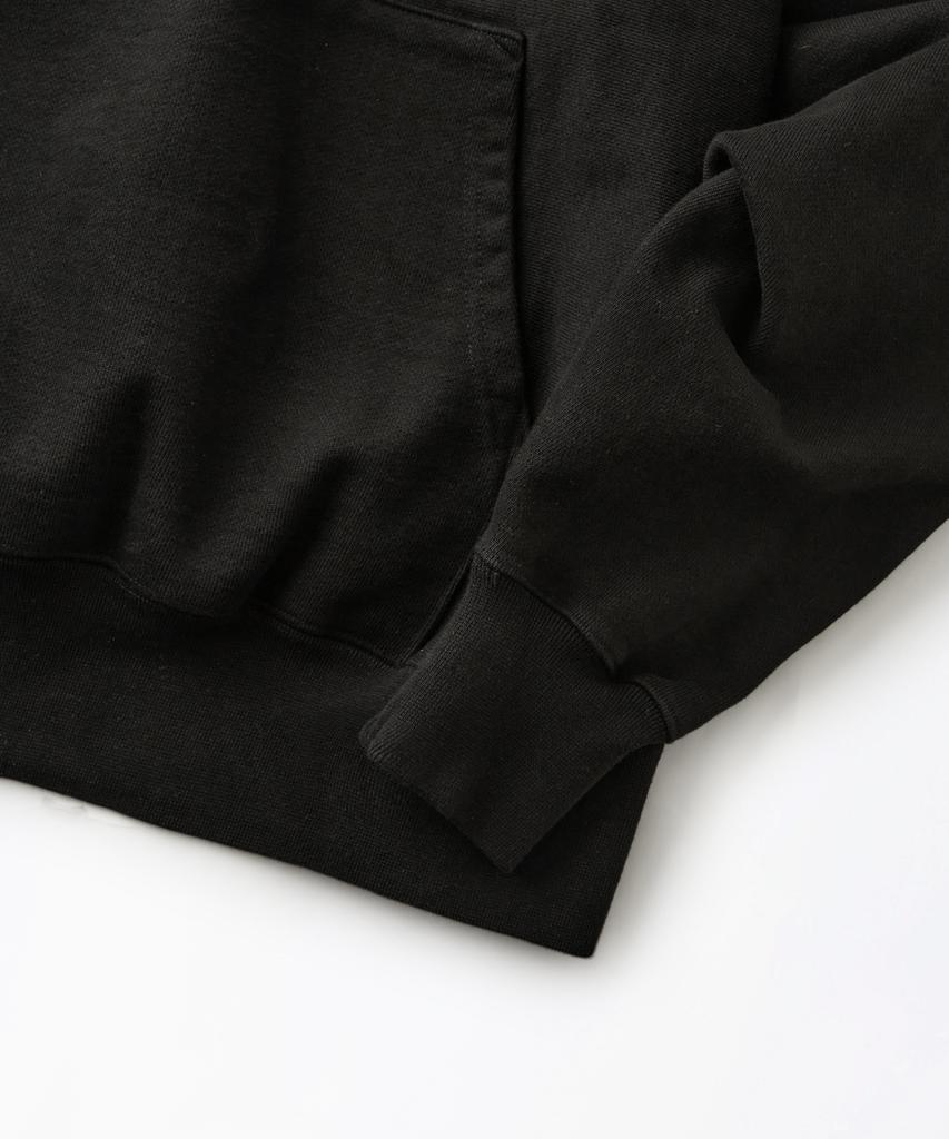 Reverse Heavy Hood Sweat_Black