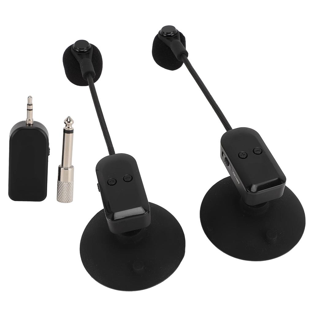 Saxophone Microphone 2.4G Wireless 360 Degrees  Rotation Stable Violin Microphone for Performance