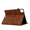 A6 For iPad Pro 11 (2024) Case Card Slots Stand Rhombus Auto Wake/Sleep Leather Tablet Cover