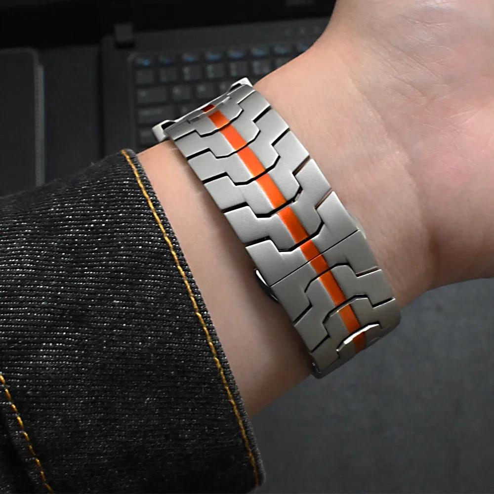 Stainless Steel Luxury Bracelet for Apple Watch Band Ultra 2 49mm Series 10 9 8 7 45mm 46mm Men Straps For iwatch 6 5 4 SE 44mm
