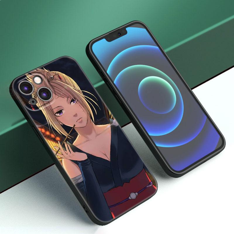 Anime Gin Tama Phone Case For Apple iPhone 12 13 Mini 11 14 15 Pro Max 7 8 Plus X XR XS SE 2020 2022 Black Silicone Case