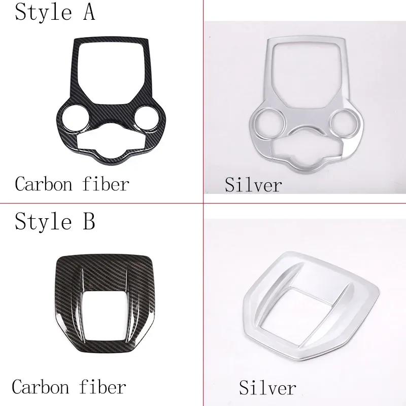 For Alfa Romeo Giulia Stelvio 2017- ABS Carbon Fiber Car Center Console Panel Cover Trim Sticker Interior Car Accessories