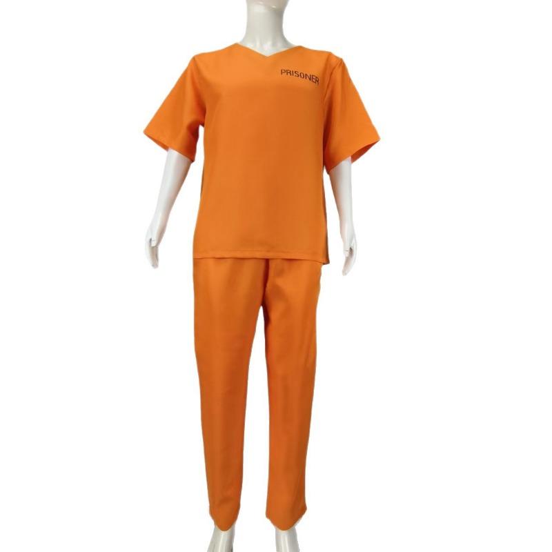 Halloween Cosplay Prison Uniform Suit Adult Orange Prison Uniform Prison Uniform Prisoner Uniform