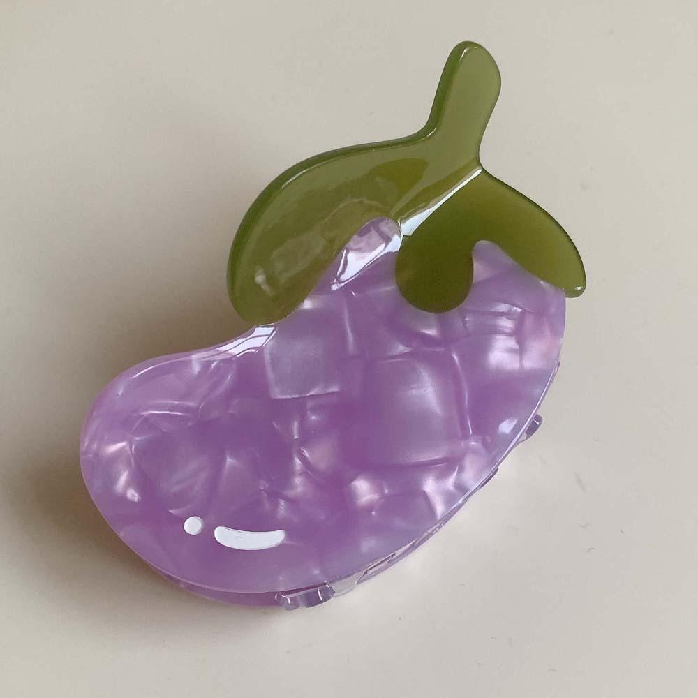 Waterproof Acetic Acid Hair Claw Korean Style Acrylic Hair Accessories Fruit Shark Clip Summer
