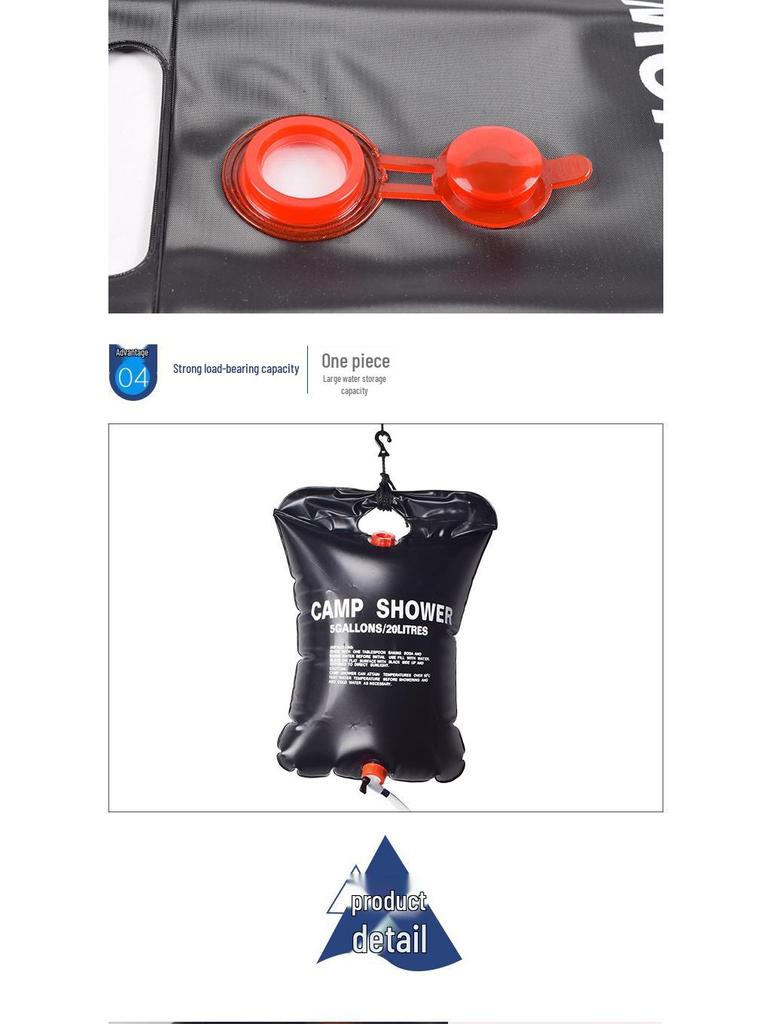 40L Solar Shower Bag for Camping & Outdoors