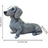 Dachshund Statue Garden Decor - Garden Dog Statue, Yard Lawn Resin Dog Sculpture, Outdoor Indoor Decorations, Lawn Garden Figurine Dog Statue, Dog