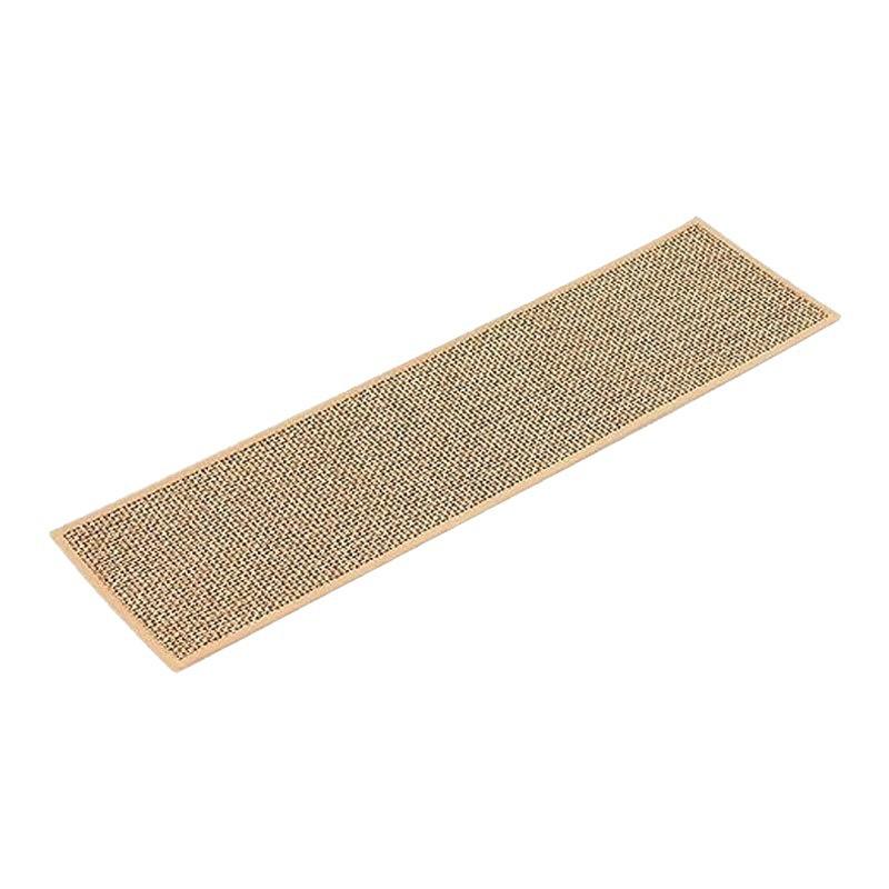 Japanese Style Imitation Linen Stair Mat Household Silent Floor Mat Rubber Non-slip Stepping Mat Wooden Floor Protection Mat 1PCS