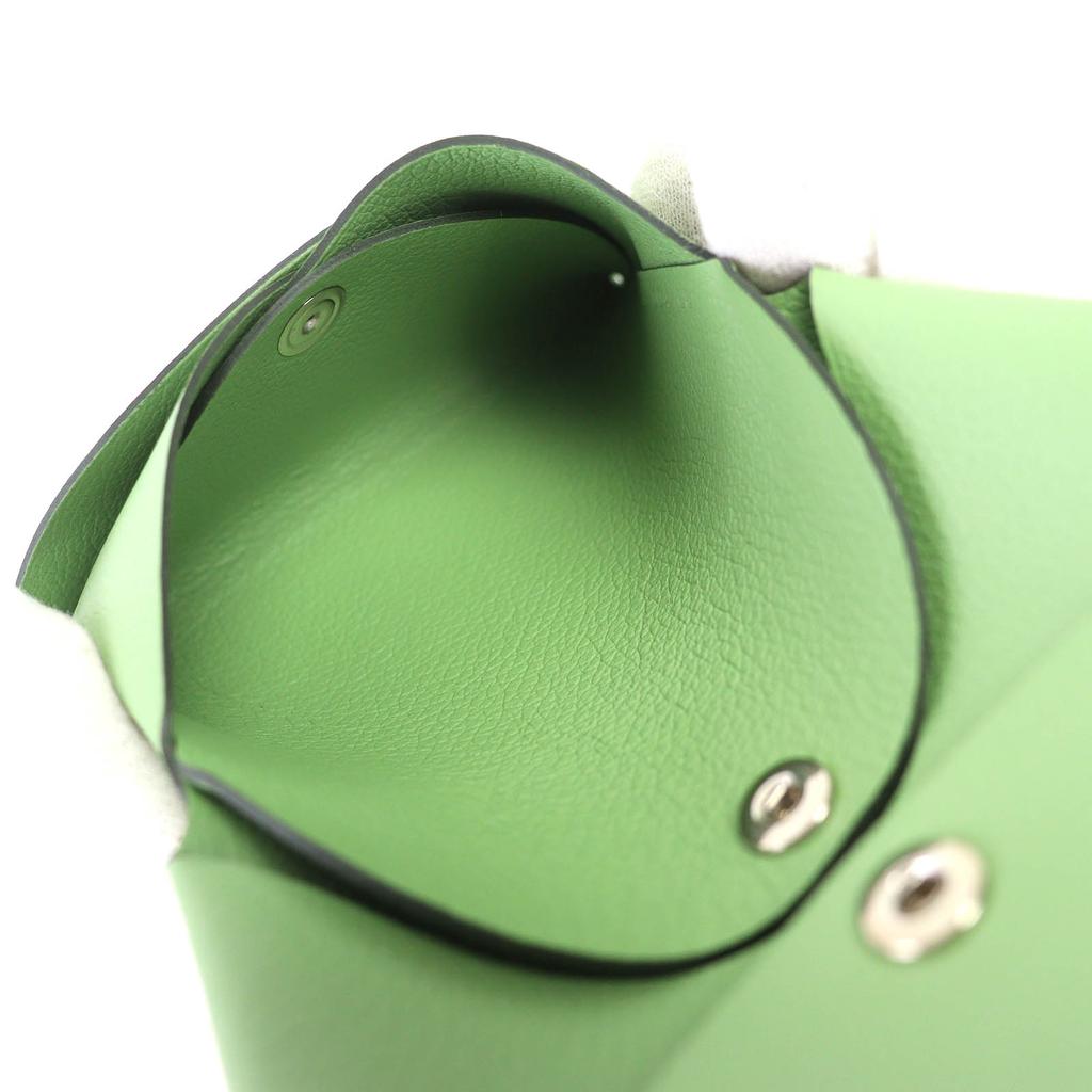 Pristine HERMES Card Case Calvi Duo Bifold Wallet with Evercolor Leather Used