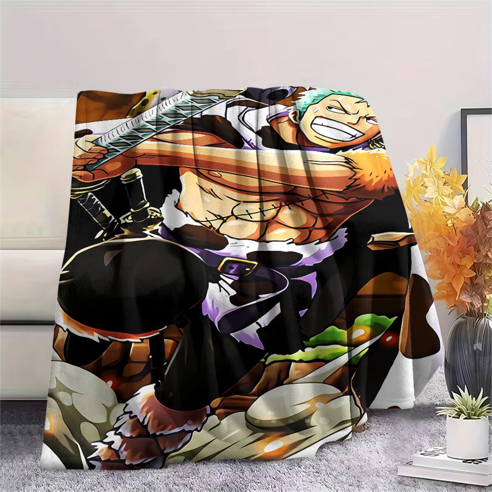 One Piece character Print Flannel Blanket,High quality Comfortable for All Seasons,Home Decor,Warmth and Comfort,Perfect for Christmas Gifts