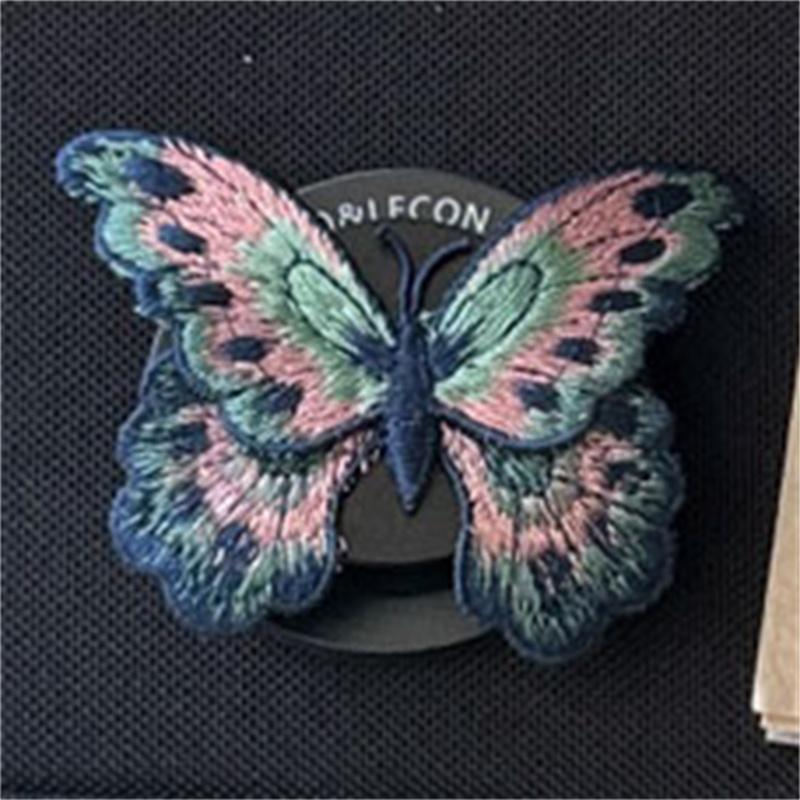 

3D Butterfly Magnetic Pop Stand Phone Case For iPhone 15 16 17 Pro Max INS Black Colorful Dot Shockproof Cover For iPhone 17ProMax