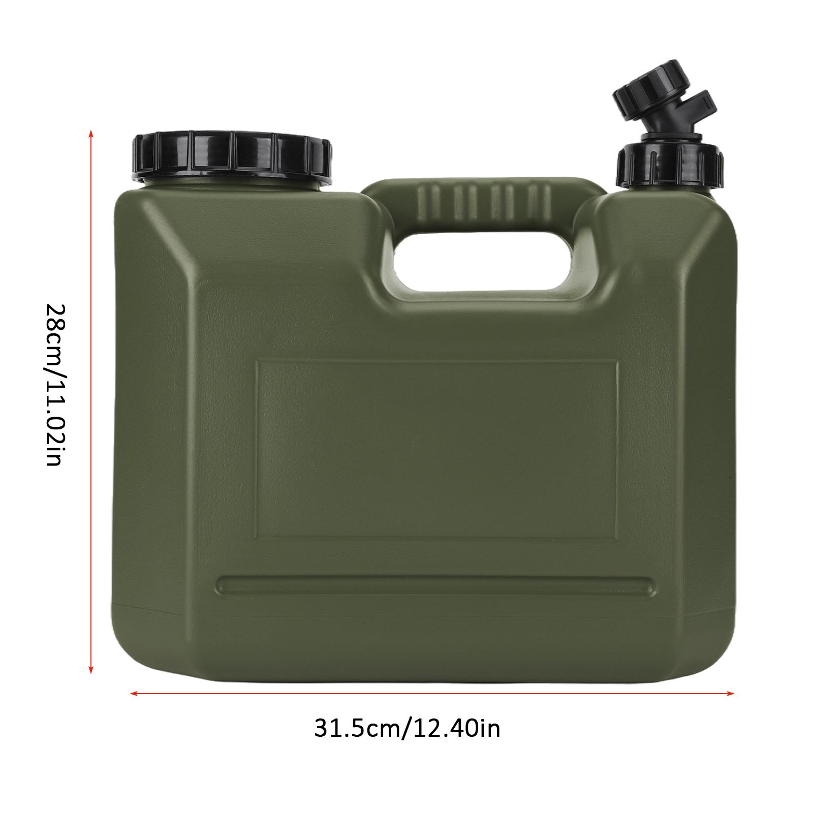 

10L/12L/15L/18L/20L Emergency Water Storage Tank W/ Spigot & Hand Sanitizer Bottle Water Jug for Hiking Picnic Vehicle Outdoor