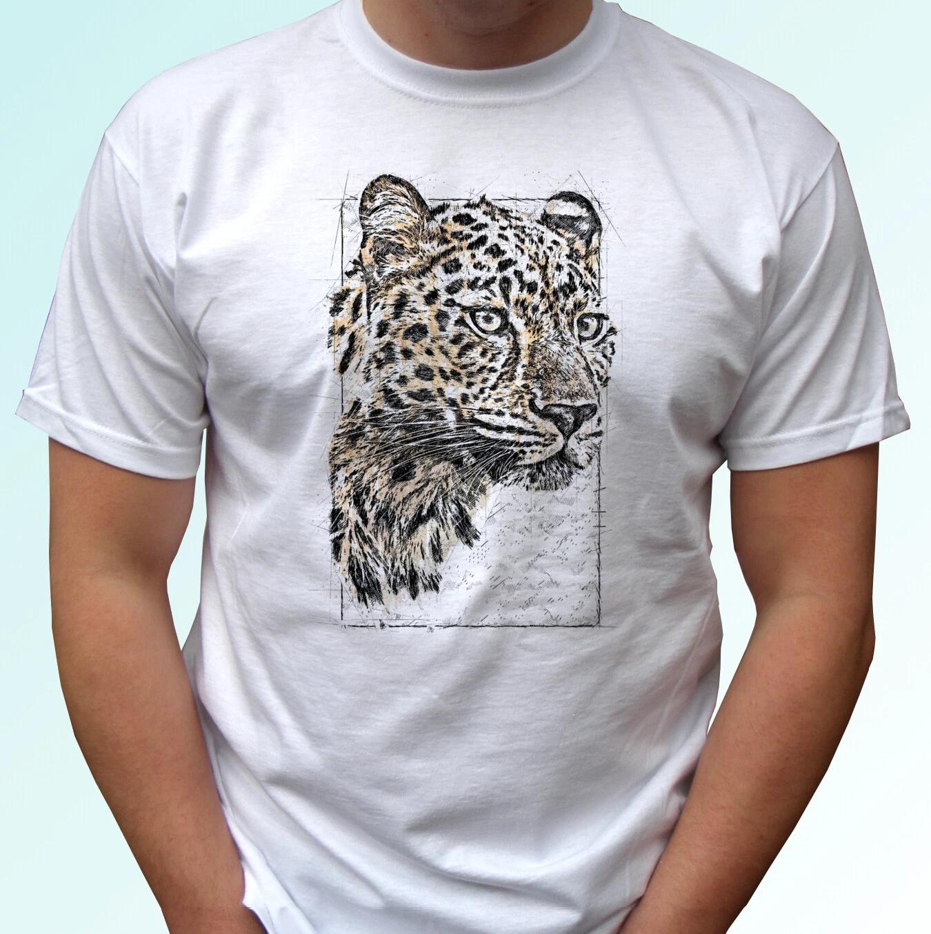 

Leopard kids boys T-Shirt panthera tee top art animal gift s s kids baby sizes 160