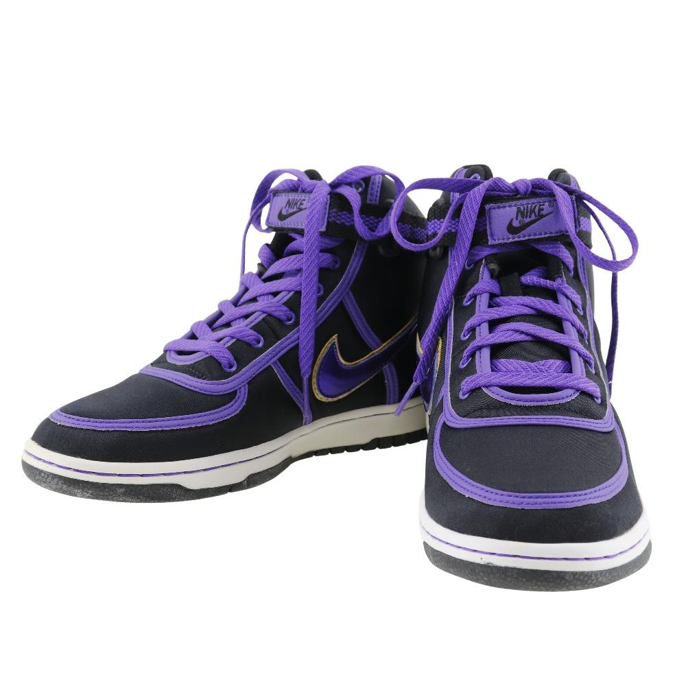 

NIKE VANDAL HIGH(GS BOYS) sneakers 333377-051 Basketball shoes Black/purple Satin unisex Used