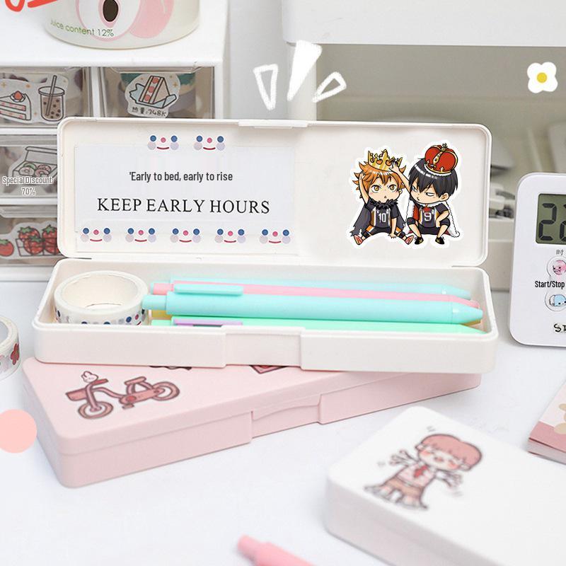 Haikyuu!! Anime Character Sticker Set - 52 Decorative Journal and Water Bottle Stickers