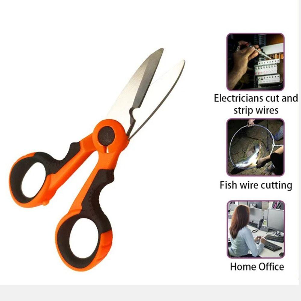 High Carbon Steel Scissors Hand Tool Electrician Scissors Fishing Scissor  Fishing Tool