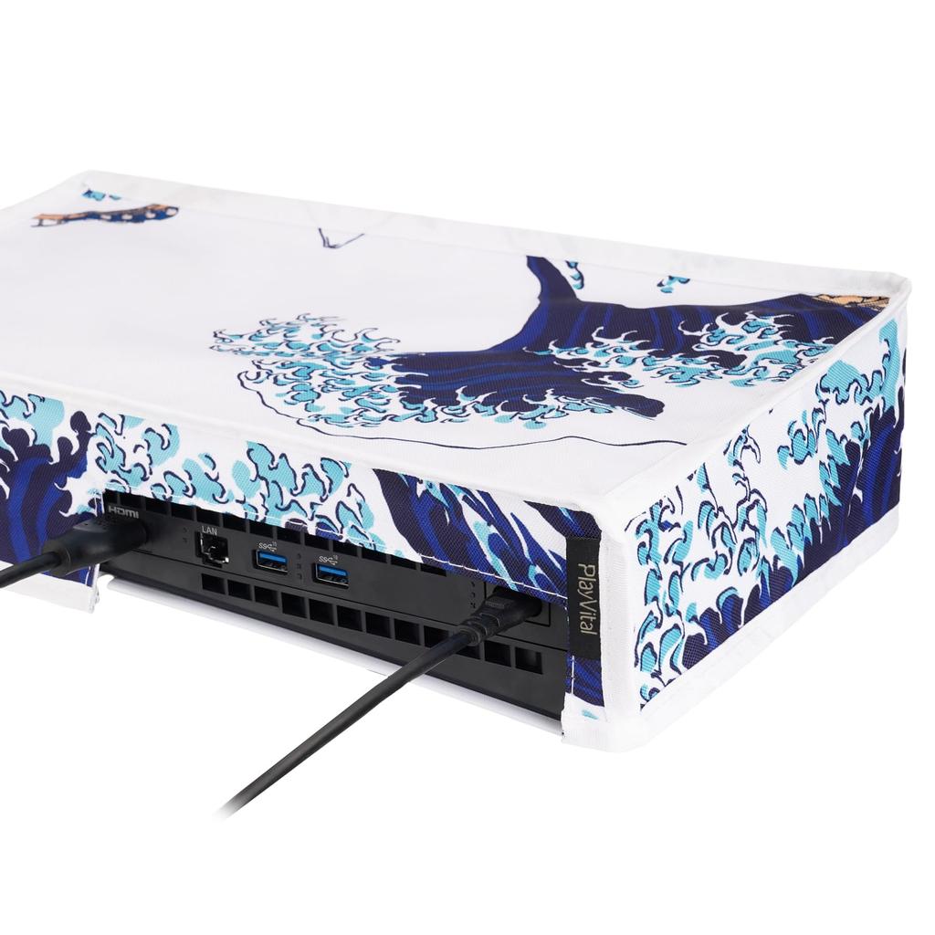 Staubschutz-Musterdesign für PlayVital PS5 Slim Digital Version Staubschutz für die neue Version der PS5 Slim Digital Version Konsole (horizontaler Typ),