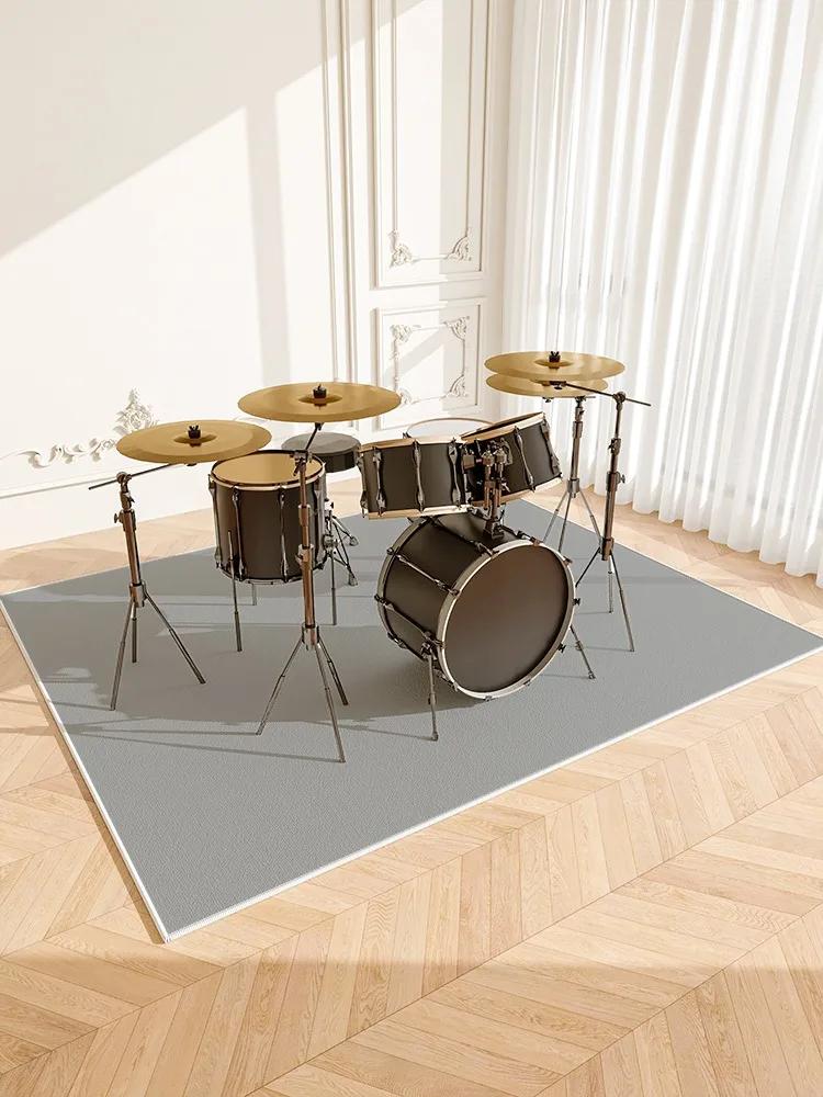 Simple Solid Piano Drum Carpet Thickened Shock Absorption Sound Insulation Non-slip Mat Light-luxury Living Room Bedroom Rug