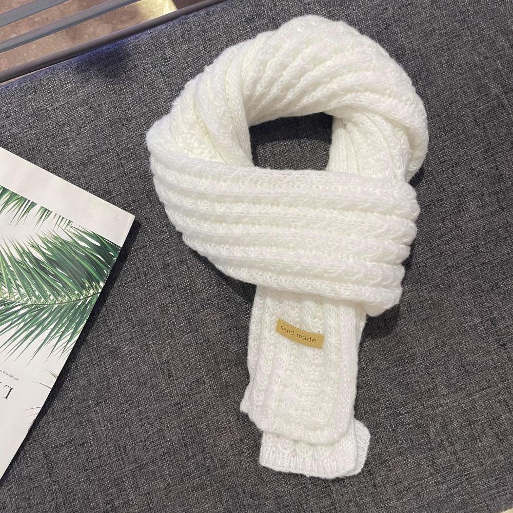 

Soft Knitted Scarf Knitting Long Shawl Classic Winter Shawl Autumn Winter белый