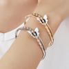 Korean Rhinestone Enamel Butterfly Bracelet: High-End Versatile Bangle with European and American Charm