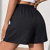 Shorts for Women Summer Casual Waisted Lounge Shorts Elastic High Wide Leg Drawstring Beach Vacation Outfits