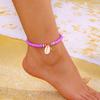 New Starfish Shell Soft Ceramic Ankle Chain For Women, Summer Beach Series Fashionable And Versatile Jewelry Gift