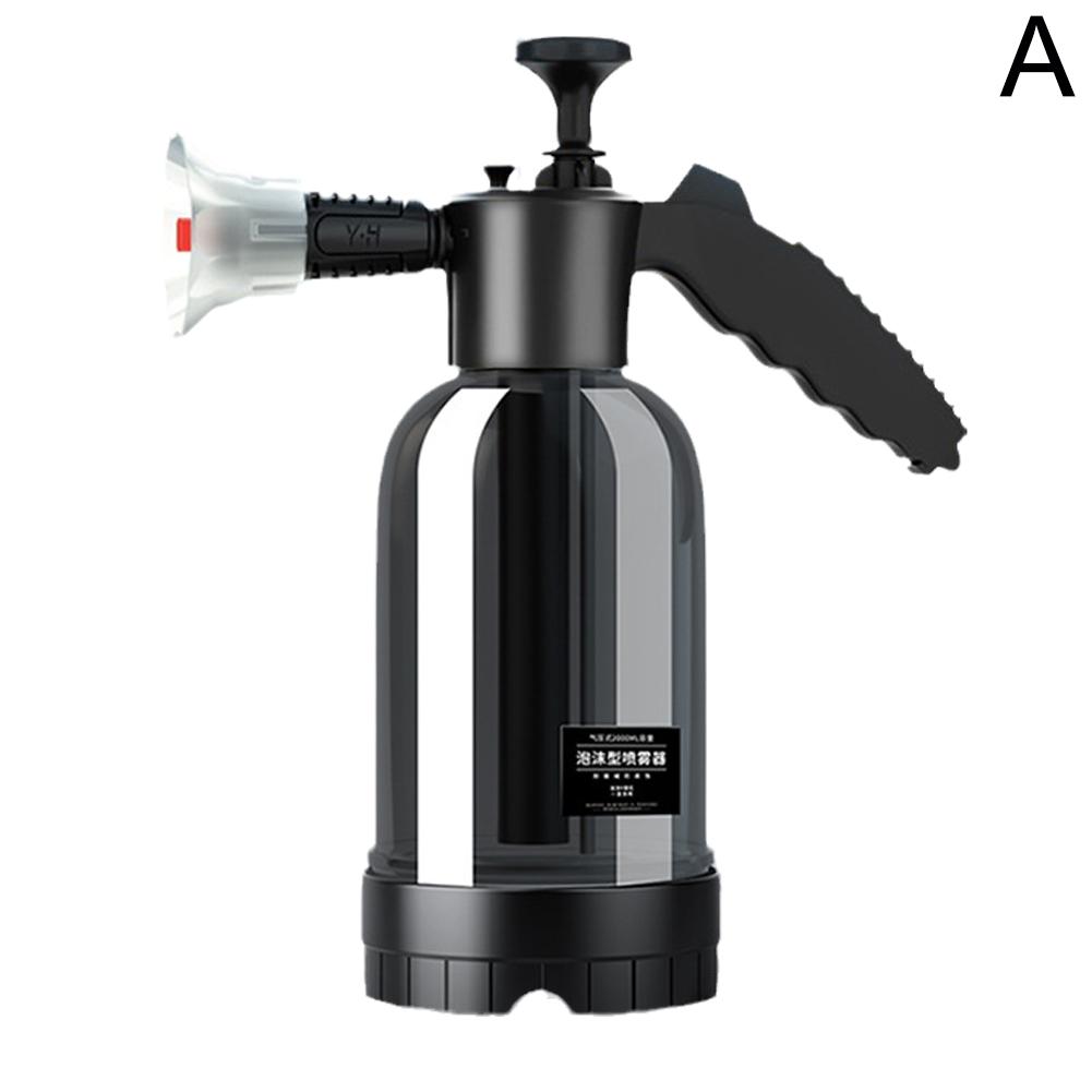 2L Hand Pump Foam Sprayer Snow Foam Gun Nozzle With Pressure Car Wash Spray Tool Valve Relief Cleaning Bottle Window D1V1