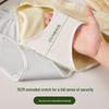 "80-Count Xinjiang Cotton Antibacterial Women's Mid-Waist Briefs - Pure Cotton, Long Crotch, Comfortable Macaron Colors"