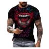 Fashion XOXO Pattern Men's T Shirt Street Hip Hop Harajuku Tops Casual O-neck Sport Shirt Summer Short Sleeve 3D Print Tees