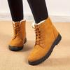 Snow Boots Women's New Winter Short Tube Piled Thickened Warm and Comfortable Large Cotton Shoes