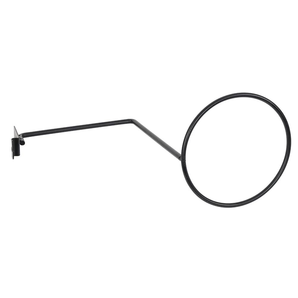 Stahl Verdickt Motorradzubehör Helmhalter Aufhänger Gestell Wandmontierter Haken für Mäntel Hüte Kappen Helmständer Schwarz Silber