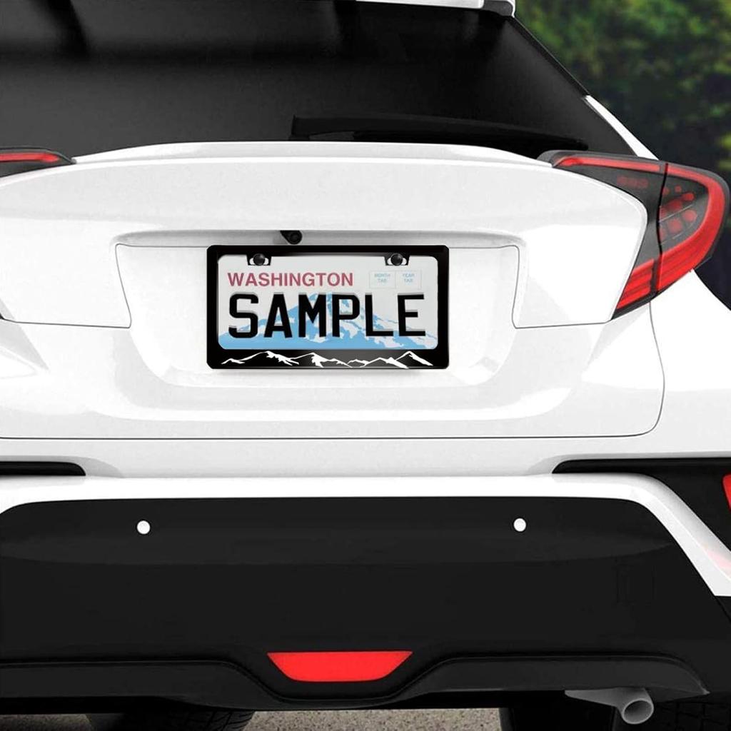 Mounta License Plate Frame Mounta Raised License Plate Frames For Car Decorative Parts Stainless Stee License Plate For Standard Us Canada License