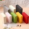 Magnetic Flip Jewelry Box Dual Opening Earring Necklace Ring Organizer Thick Kraft Paper Packaging Storage Box