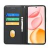 For Honor 400 Pro 5G (Global) Wallet Case Magnetic Closing PU Leather Phone Cover with Wrist Strap