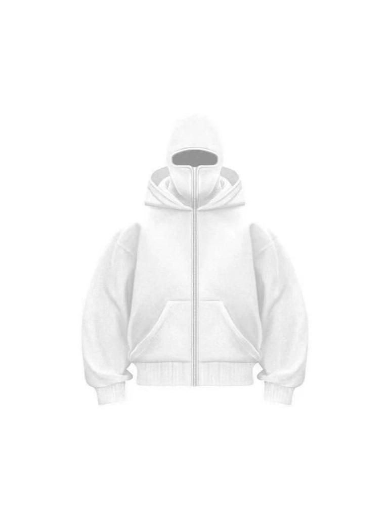 Unisex European & American Double Hood Zipper Cardigan Sweatshirt - Autumn/Winter Fashion