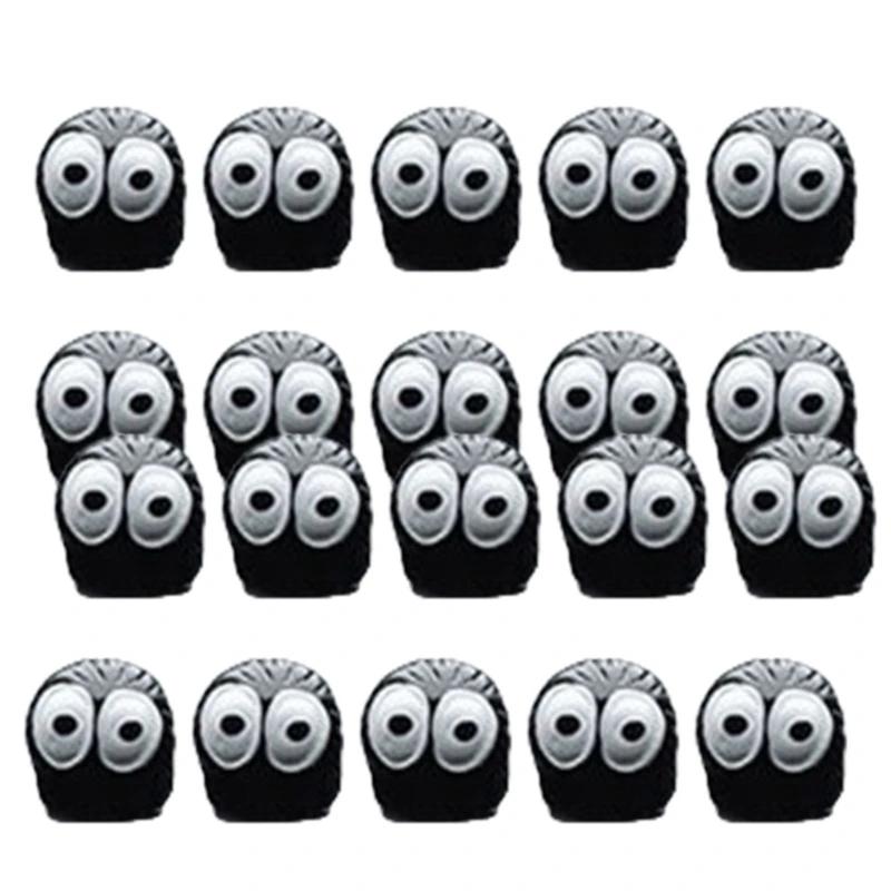 Automotive Black Coal Car Decoration Funny Center Console Dashboard Decors Self Adhesive Soot Sprites Ornament