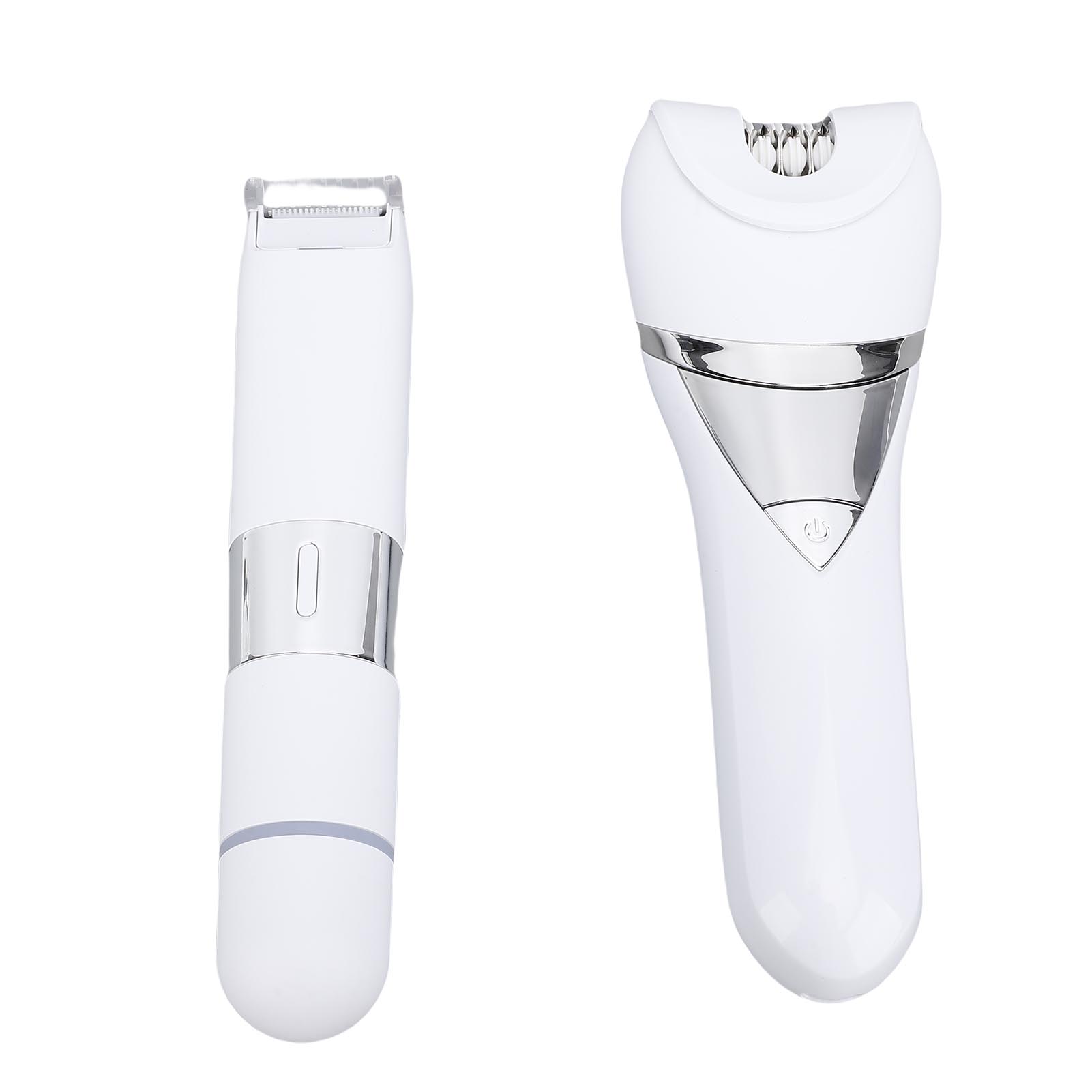 

Триммер для волос на теле, эпилятор, триммер для лобковых волос IPX6, моющийся по всему телу, с насадкой-шлифовальной головкой для ног USB