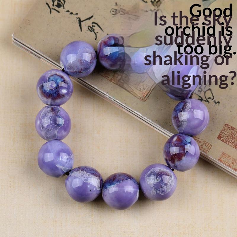 Vintage Porzellan Keramik Perlen Strang Armband für Frauen Klassischer Eleganter Schmuck für Hochzeiten Tägliche Accessoires