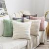 B030 Soft Throw Pillows Woven Plush Falai Pile Pillow Cover Solid Color Sofa Cushion Plain Color Double-sided Pillows