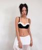 VINAJ Button Draped See-Through Skirt Cover-Up (White)