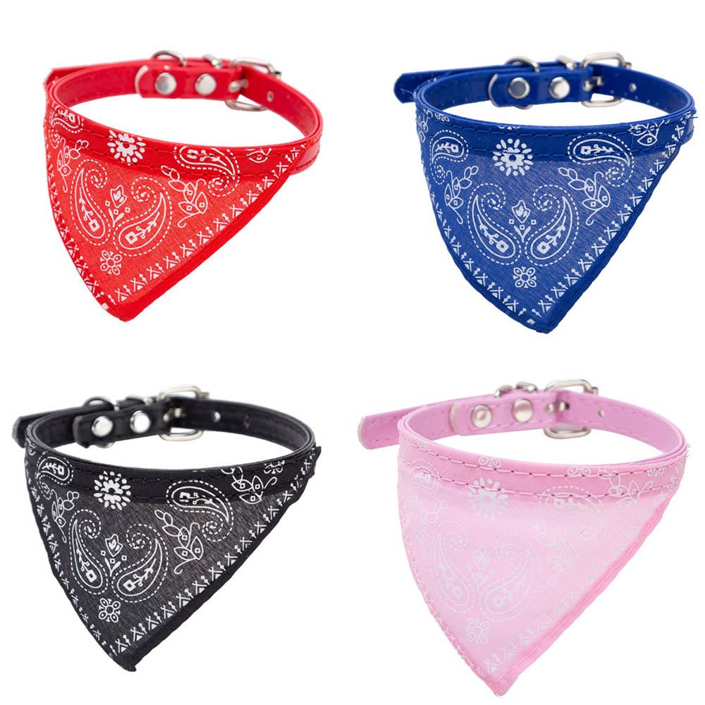 Verstellbares Süßes Bedrucktes Bandana Katzenhalsband Welpen Hund Katze Schal Halsband Verstellbares Dreieckiges Haustier Banadana Halsband für Kätzchen