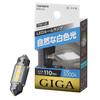 CARMATE Bil LED Rom Naturlig Hvit T8 x T10 x 1 BW254 Lampe, GIGA, Lys, 29, 31, 5000K, 110lm, Enhet,