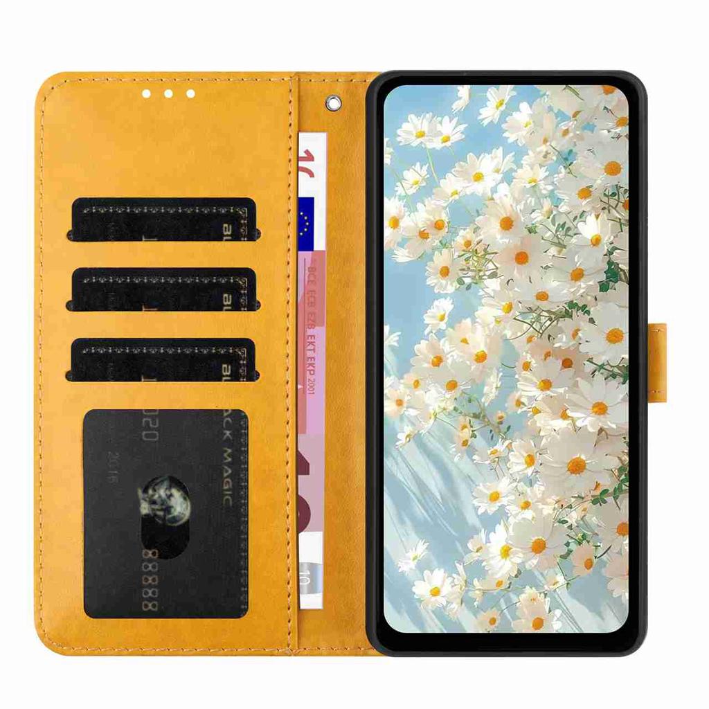 10-Color Daisy Embossed Flip Card Case for Google Pixel 6,Pixel 7,Pixel 8,Pixel 9,Pixel 10 series...